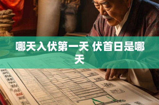 哪天入伏第一天 伏首日是哪天 哪天入伏第一天 伏首日是哪天
