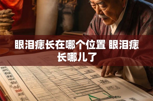 眼泪痣长在哪个位置 眼泪痣长哪儿了