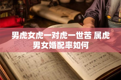 男虎女虎一对虎一世苦 属虎男女婚配率如何