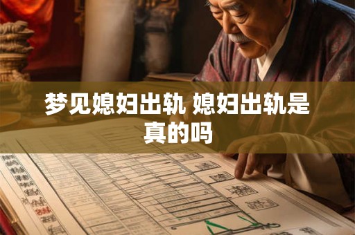 梦见媳妇出轨 媳妇出轨是真的吗
