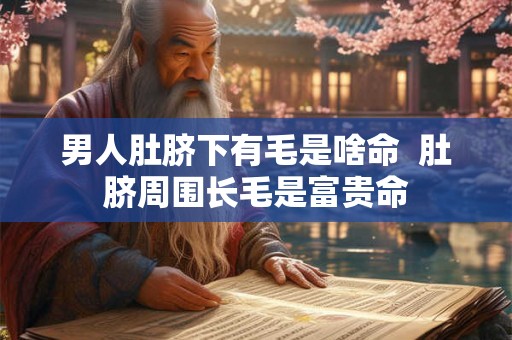 男人肚脐下有毛是啥命  肚脐周围长毛是富贵命