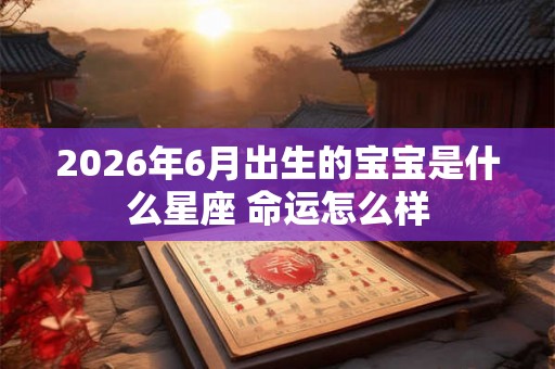 2026年6月出生的宝宝是什么星座 命运怎么样 2026年6月出生的宝宝是什么星座 命运怎么样