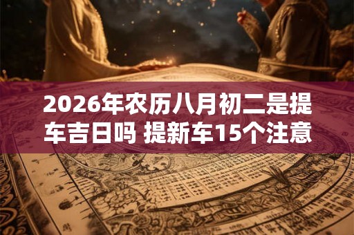 2026年农历八月初二是提车吉日吗 提新车15个注意事项