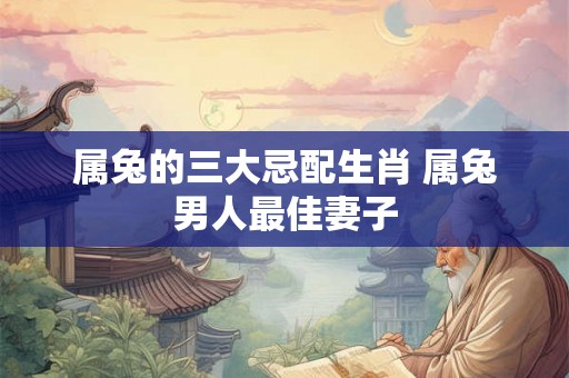 属兔的三大忌配生肖 属兔男人最佳妻子