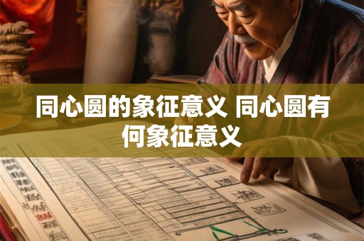同心圆的象征意义 同心圆有何象征意义