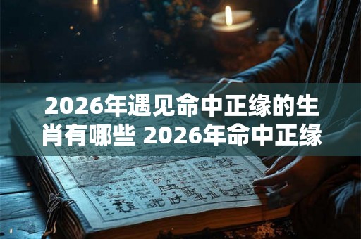 2026年遇见命中正缘的生肖有哪些 2026年命中正缘生肖是哪些 2026年遇见命中正缘的生肖有哪些 2026年命中正缘生肖是哪些