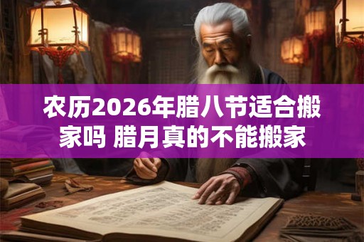 农历2026年腊八节适合搬家吗 腊月真的不能搬家