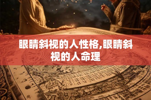 眼睛斜视的人性格,眼睛斜视的人命理 眼睛斜视的人性格,眼睛斜视的人命理