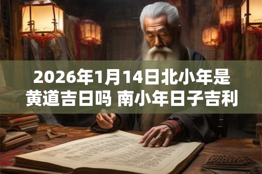 2026年1月14日北小年是黄道吉日吗 南小年日子吉利吗