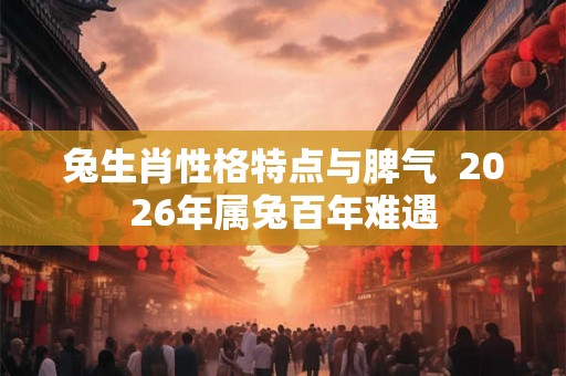 兔生肖性格特点与脾气  2026年属兔百年难遇