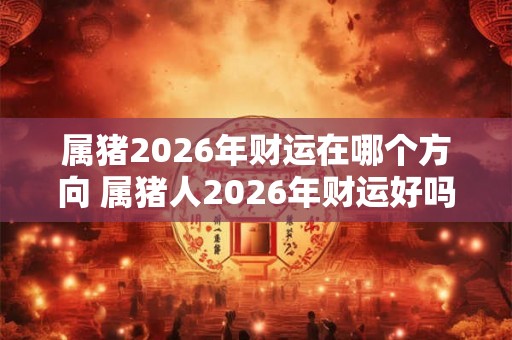 属猪2026年财运在哪个方向 属猪人2026年财运好吗