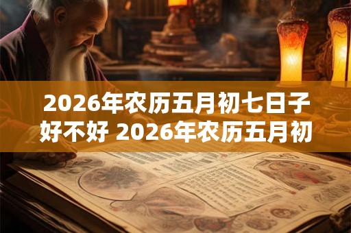 2026年农历五月初七日子好不好 2026年农历五月初七适合做什么