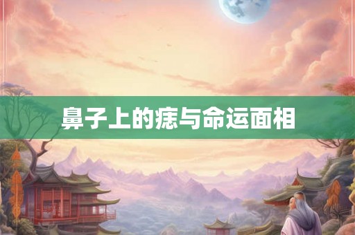 鼻子上的痣与命运面相