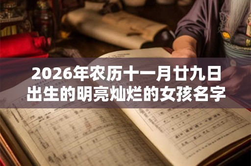 2026年农历十一月廿九日出生的明亮灿烂的女孩名字合集