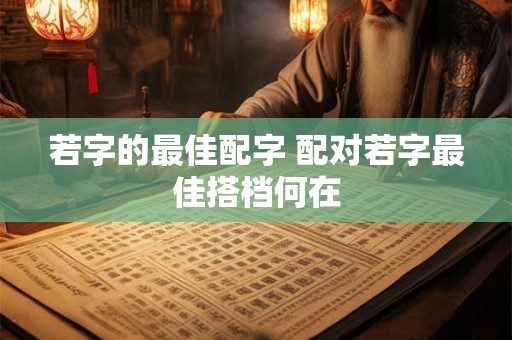 若字的最佳配字 配对若字最佳搭档何在 若字的最佳配字 配对若字最佳搭档何在