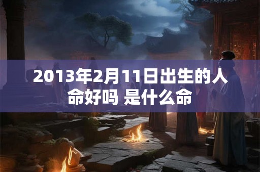 2013年2月11日出生的人命好吗 是什么命 2013年2月11日出生的人命好吗 是什么命
