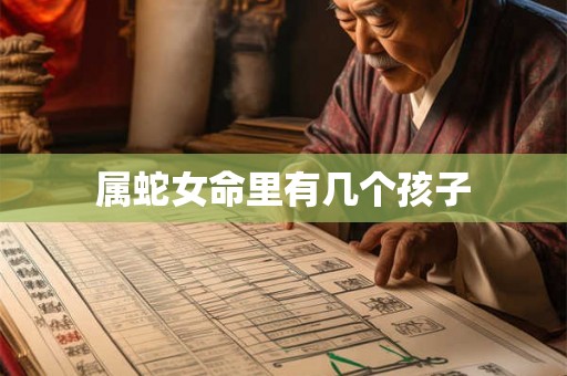 属蛇女命里有几个孩子 属蛇女命里有几个孩子