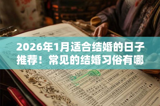2026年1月适合结婚的日子推荐！常见的结婚习俗有哪些
