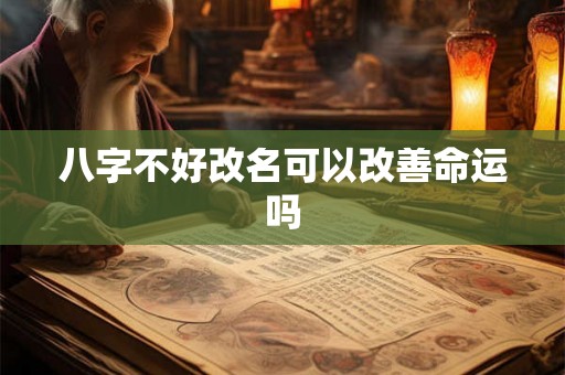 八字不好改名可以改善命运吗