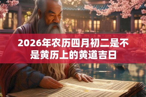 2026年农历四月初二是不是黄历上的黄道吉日