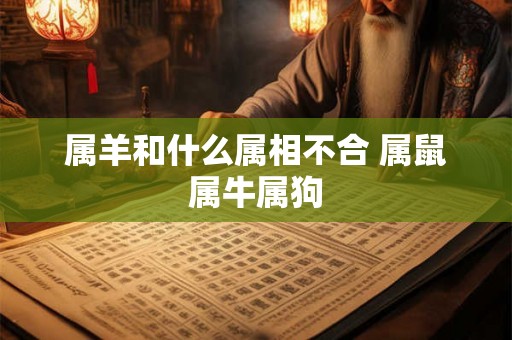 属羊和什么属相不合 属鼠属牛属狗 属羊和什么属相不合 属鼠属牛属狗