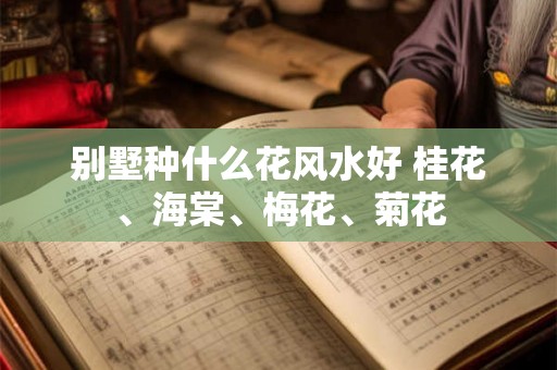 别墅种什么花风水好 桂花、海棠、梅花、菊花 别墅种什么花风水好 桂花、海棠、梅花、菊花