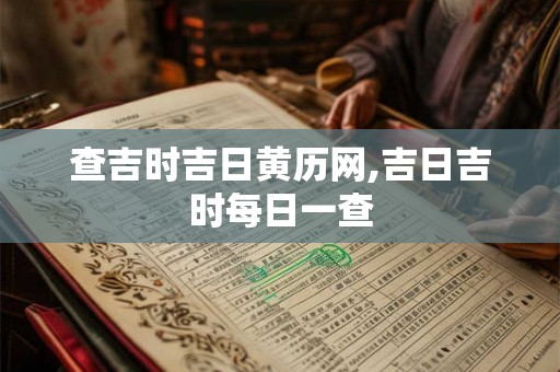 查吉时吉日黄历网,吉日吉时每日一查