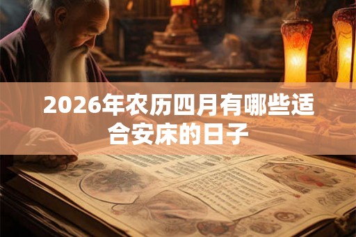 2026年农历四月有哪些适合安床的日子