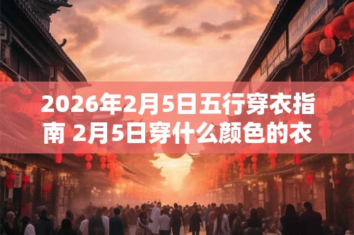 2026年2月5日五行穿衣指南 2月5日穿什么颜色的衣服