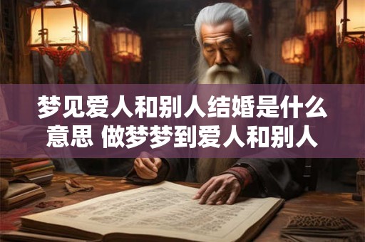 梦见爱人和别人结婚是什么意思 做梦梦到爱人和别人结婚好不好