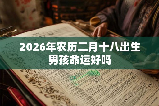 2026年农历二月十八出生男孩命运好吗 2026年农历二月十八出生男孩命运好吗