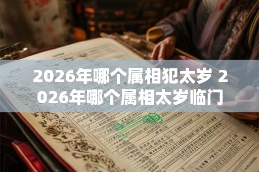 2026年哪个属相犯太岁 2026年哪个属相太岁临门