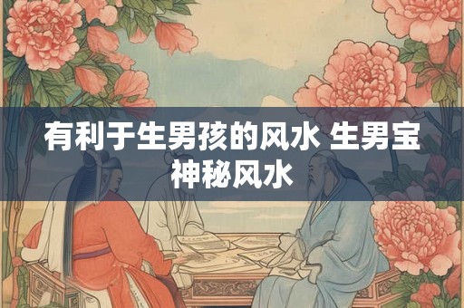 有利于生男孩的风水 生男宝神秘风水 有利于生男孩的风水 生男宝神秘风水
