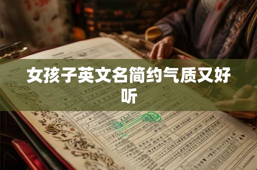 女孩子英文名简约气质又好听