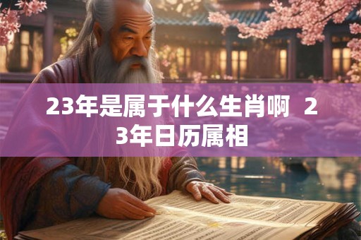23年是属于什么生肖啊  23年日历属相
