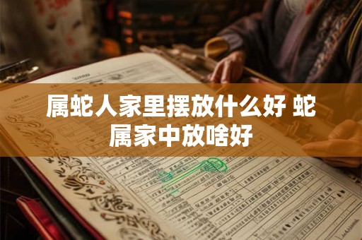 属蛇人家里摆放什么好 蛇属家中放啥好