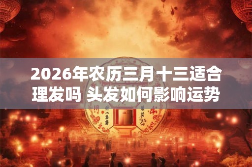 2026年农历三月十三适合理发吗 头发如何影响运势