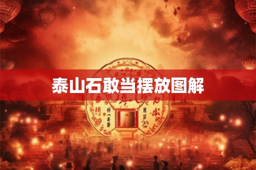 泰山石敢当摆放图解