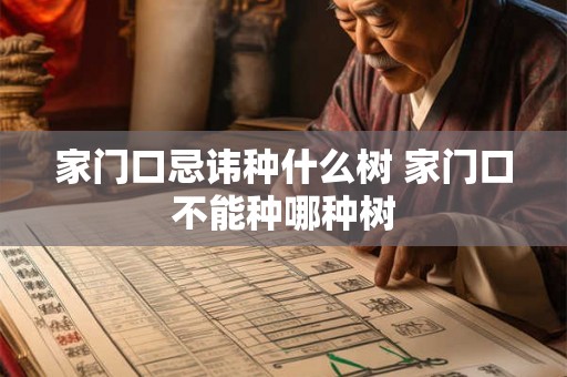 家门口忌讳种什么树 家门口不能种哪种树