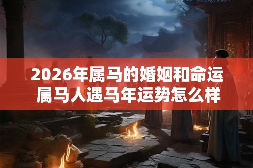 2026年属马的婚姻和命运 属马人遇马年运势怎么样