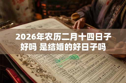 2026年农历二月十四日子好吗 是结婚的好日子吗