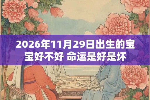 2026年11月29日出生的宝宝好不好 命运是好是坏 2026年11月29日出生的宝宝好不好 命运是好是坏