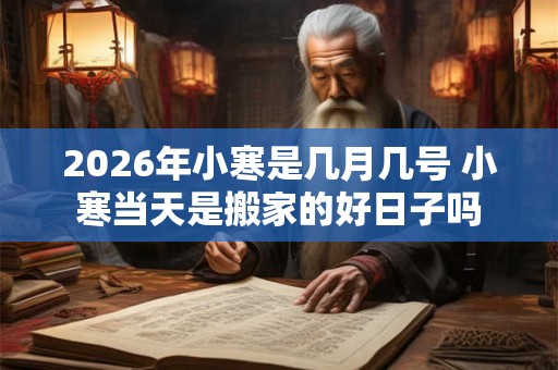 2026年小寒是几月几号 小寒当天是搬家的好日子吗