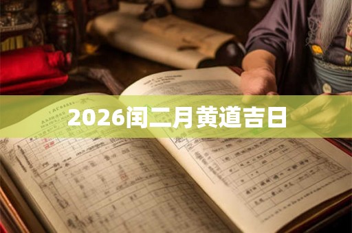2026闰二月黄道吉日