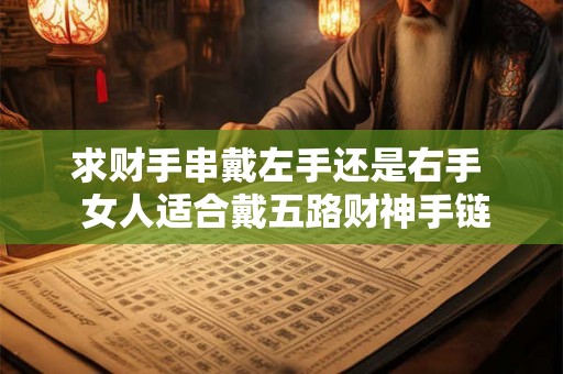求财手串戴左手还是右手  女人适合戴五路财神手链