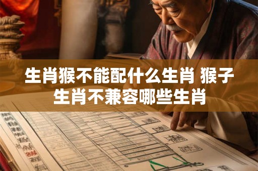 生肖猴不能配什么生肖 猴子生肖不兼容哪些生肖