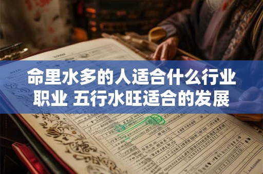 命里水多的人适合什么行业职业 五行水旺适合的发展方位