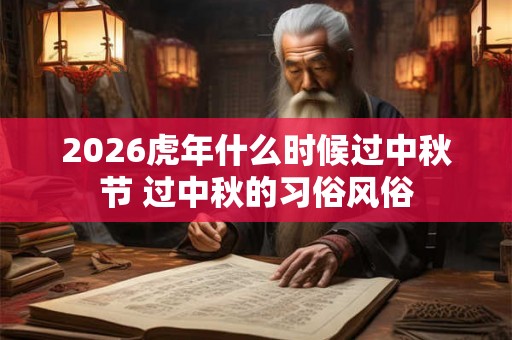 2026虎年什么时候过中秋节 过中秋的习俗风俗