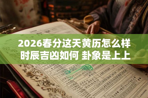 2026春分这天黄历怎么样 时辰吉凶如何 卦象是上上卦吗