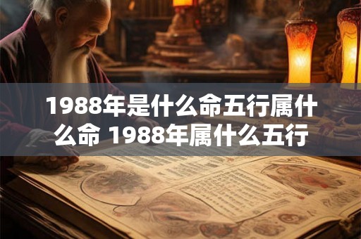 1988年是什么命五行属什么命 1988年属什么五行